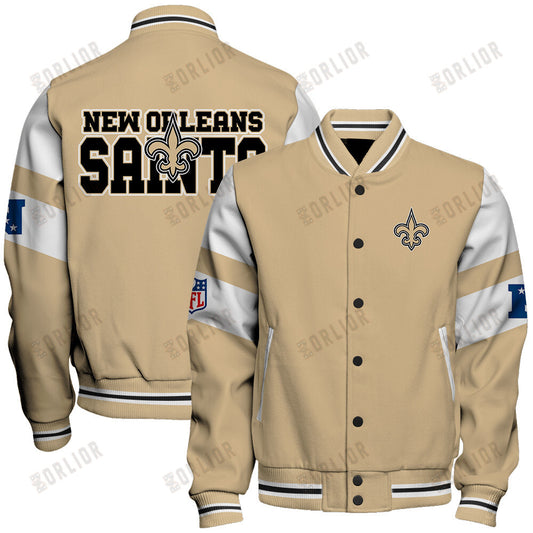 New Orleans Saints  2024 National Football Conference Unisex Varsity Jacket V11
