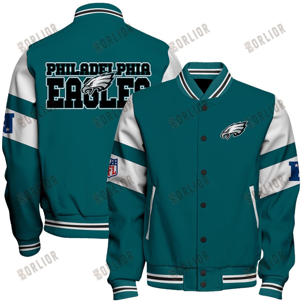Philadelphia Eagles  2024 National Football Conference Unisex Varsity Jacket V11