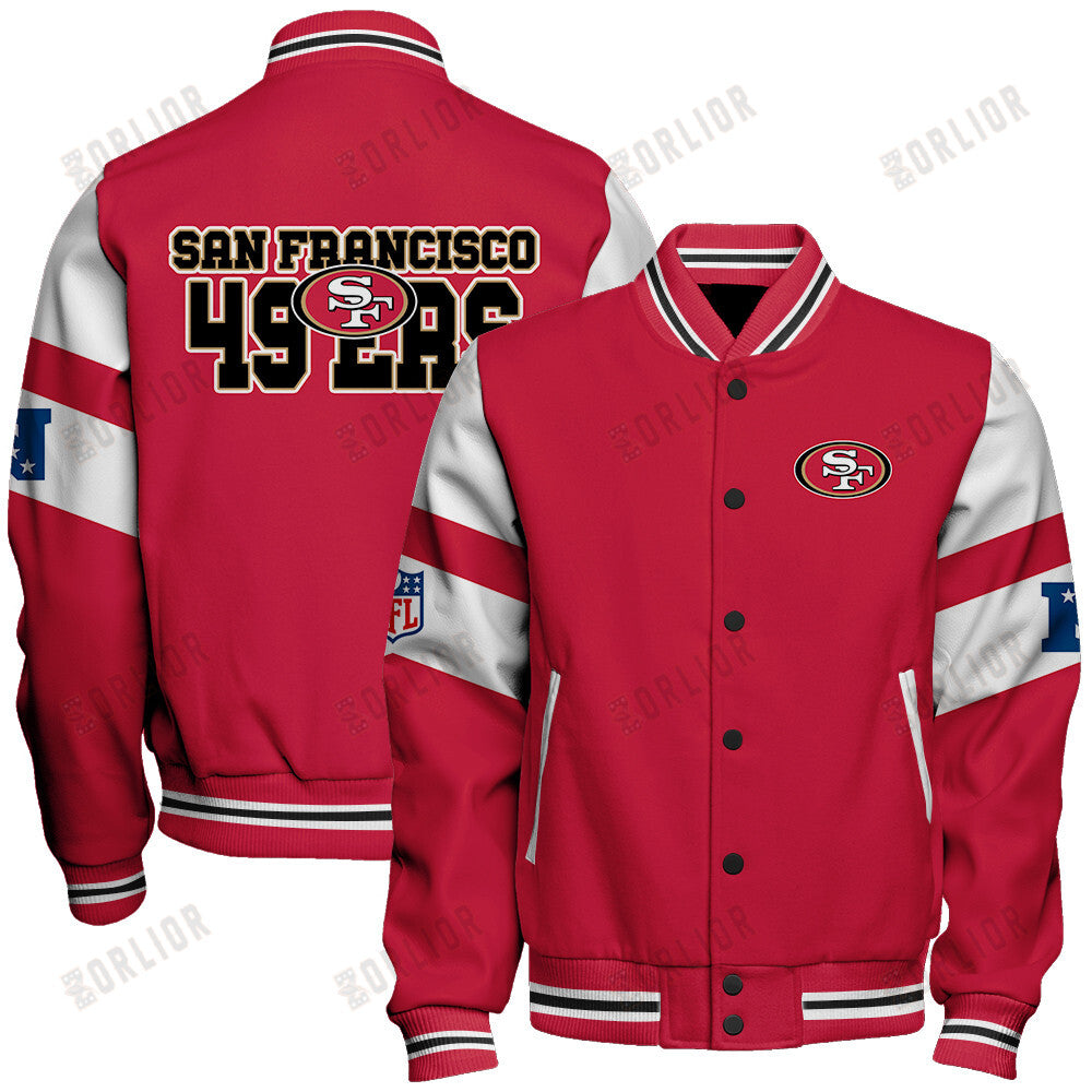 San Francisco 49ers  2024 National Football Conference Unisex Varsity Jacket V11