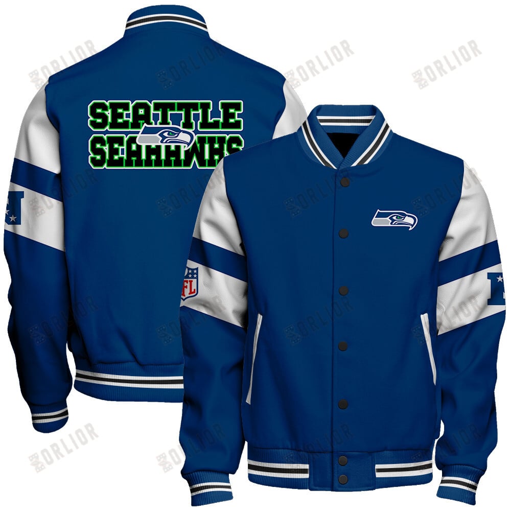 Seattle Seahawks  2024 National Football Conference Unisex Varsity Jacket V11
