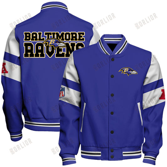 Baltimore Ravens  2024 American Football Conference Unisex Varsity Jacket V11