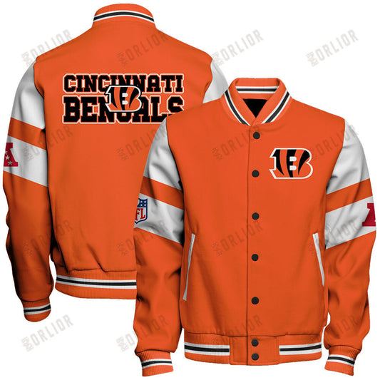 Cincinnati Bengals  2024 American Football Conference Unisex Varsity Jacket V11