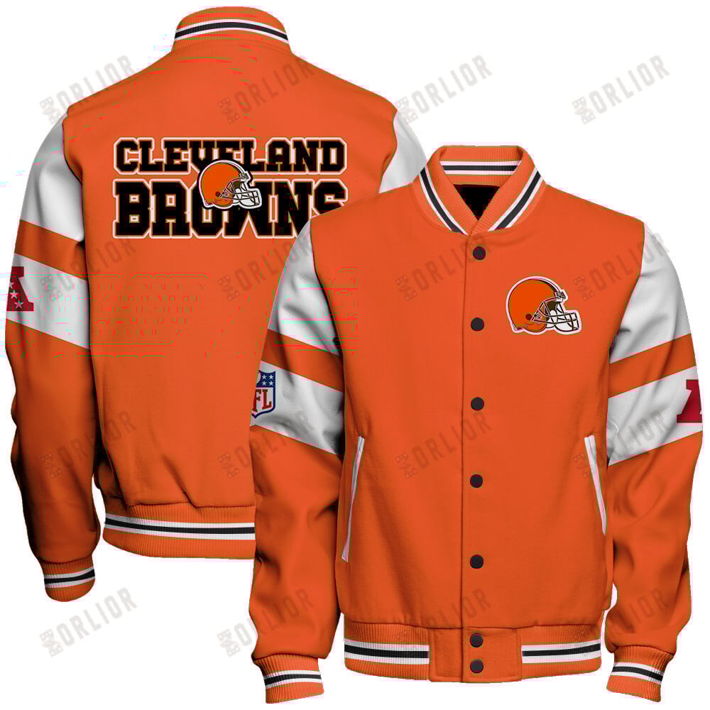 Cleveland Browns  2024 American Football Conference Unisex Varsity Jacket V11