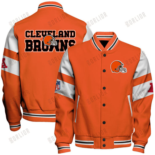 Cleveland Browns  2024 American Football Conference Unisex Varsity Jacket V11