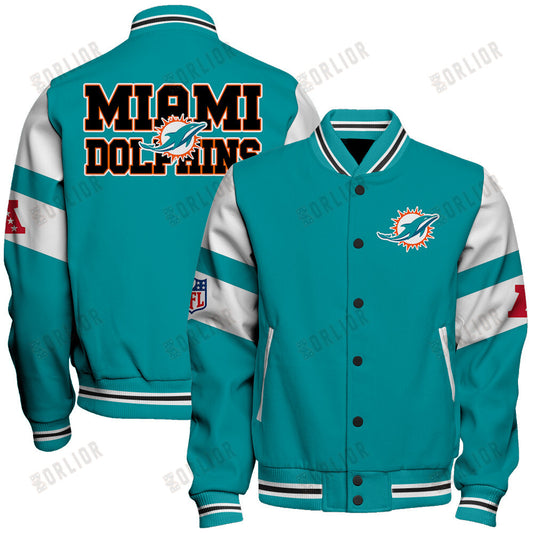 Miami Dolphins  2024 American Football Conference Unisex Varsity Jacket V11