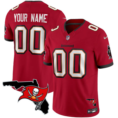 Buccaneers Florida Patch Vapor Limited Custom Jersey - All Stitched