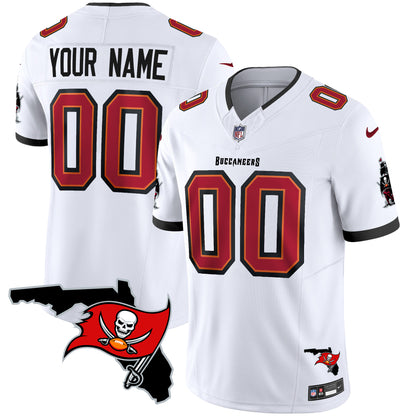 Buccaneers Florida Patch Vapor Limited Custom Jersey - All Stitched