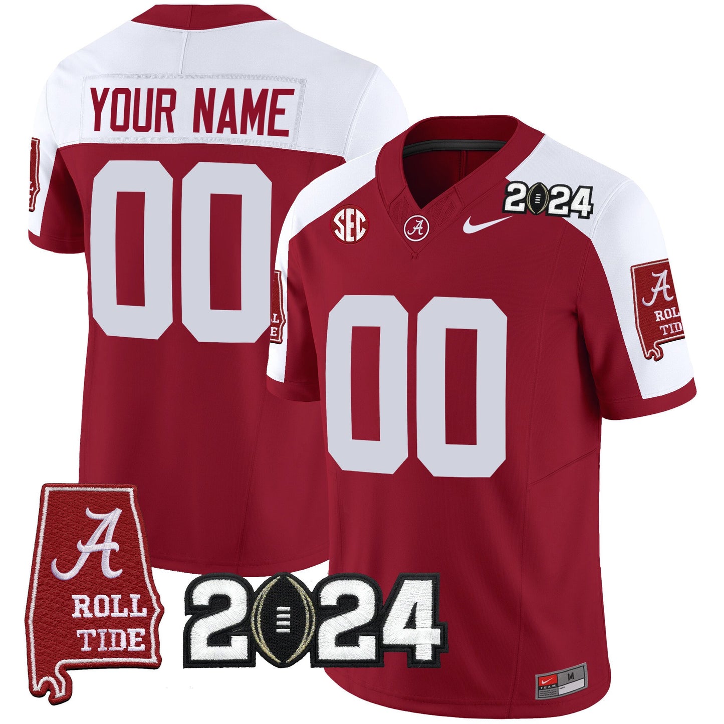 Alabama Crimson Tide 2024 Vapor Limited Custom Jersey - All Stitched