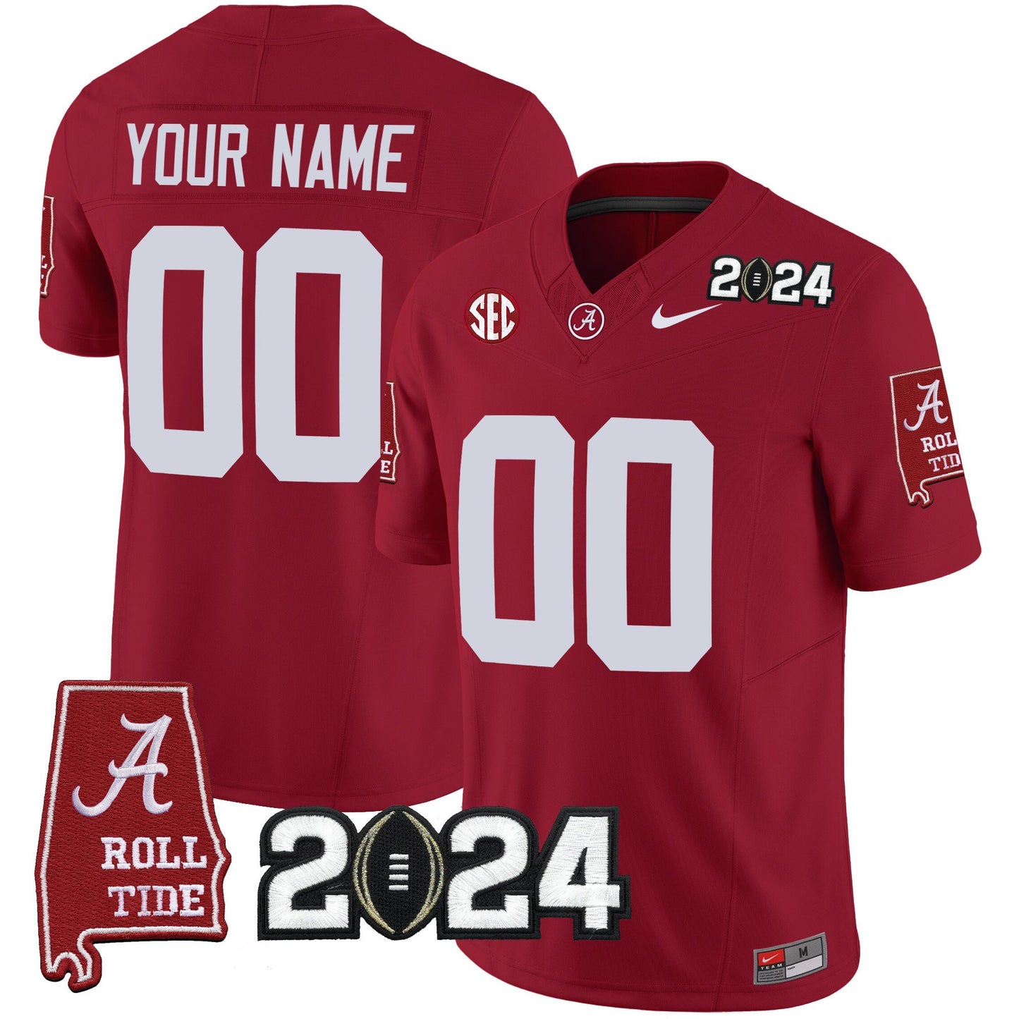 Alabama Crimson Tide 2024 Vapor Limited Custom Jersey - All Stitched