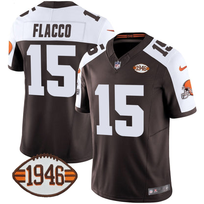 Browns 1946 75th Anniversary Patch Jersey - All Stitched