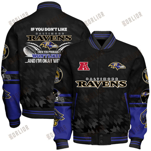 Baltimore Ravens  2024 American Football Conference Unisex Varsity Jacket V12