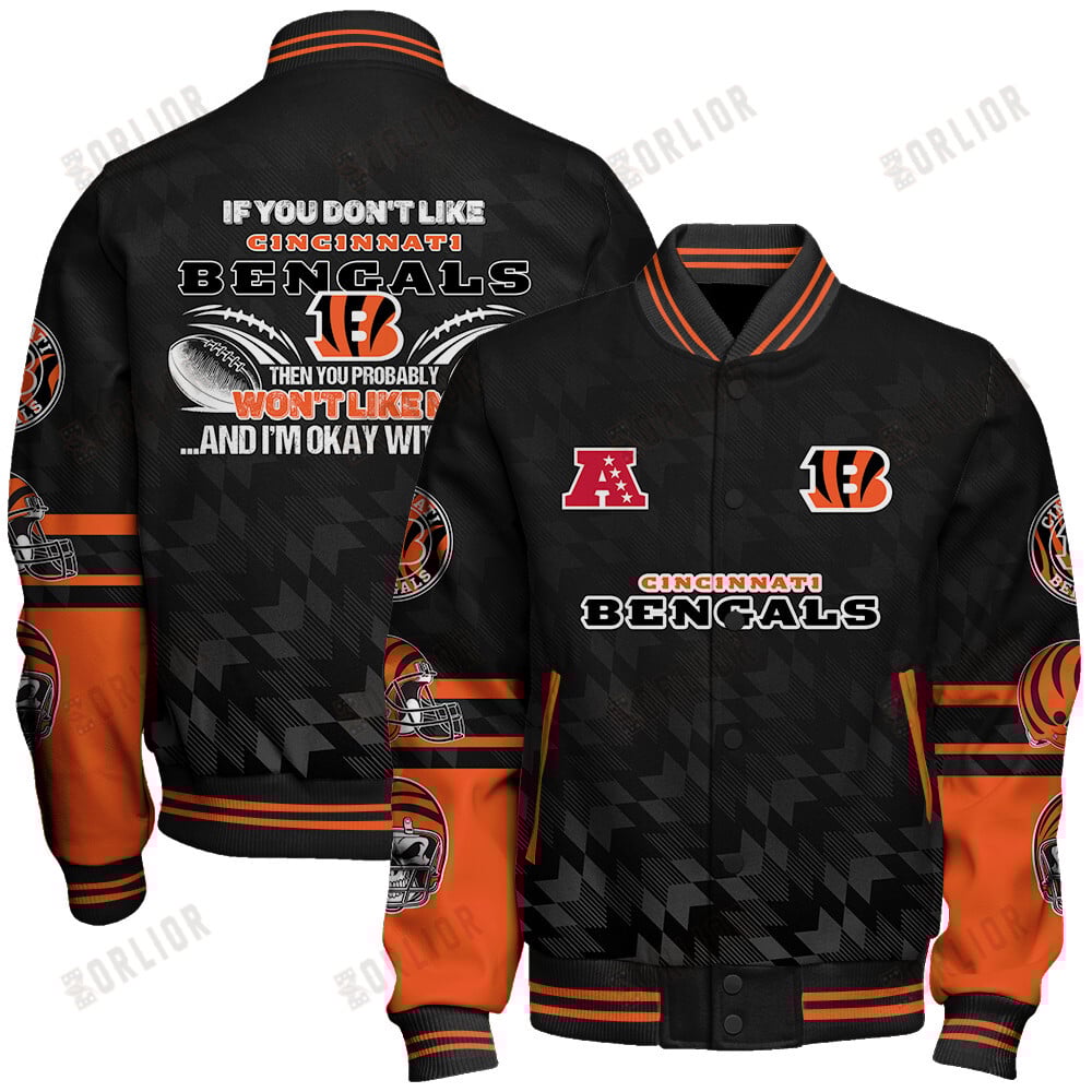 Cincinnati Bengals  2024 American Football Conference Unisex Varsity Jacket V12