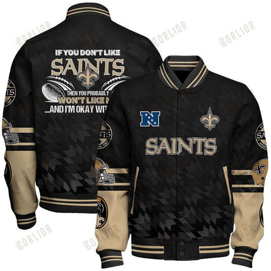 New Orleans Saints  2024 National Football Conference Unisex Varsity Jacket V12