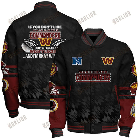 Washington Commanders  2024 National Football Conference Unisex Varsity Jacket V12