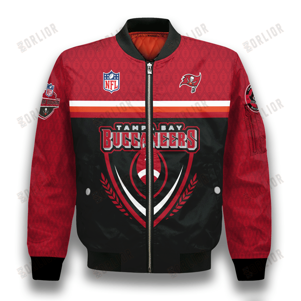 Tampa Bay Buccaneers Traditional Football Pattern Bomber Jacket