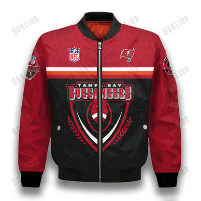 Tampa Bay Buccaneers Traditional Football Pattern Bomber Jacket