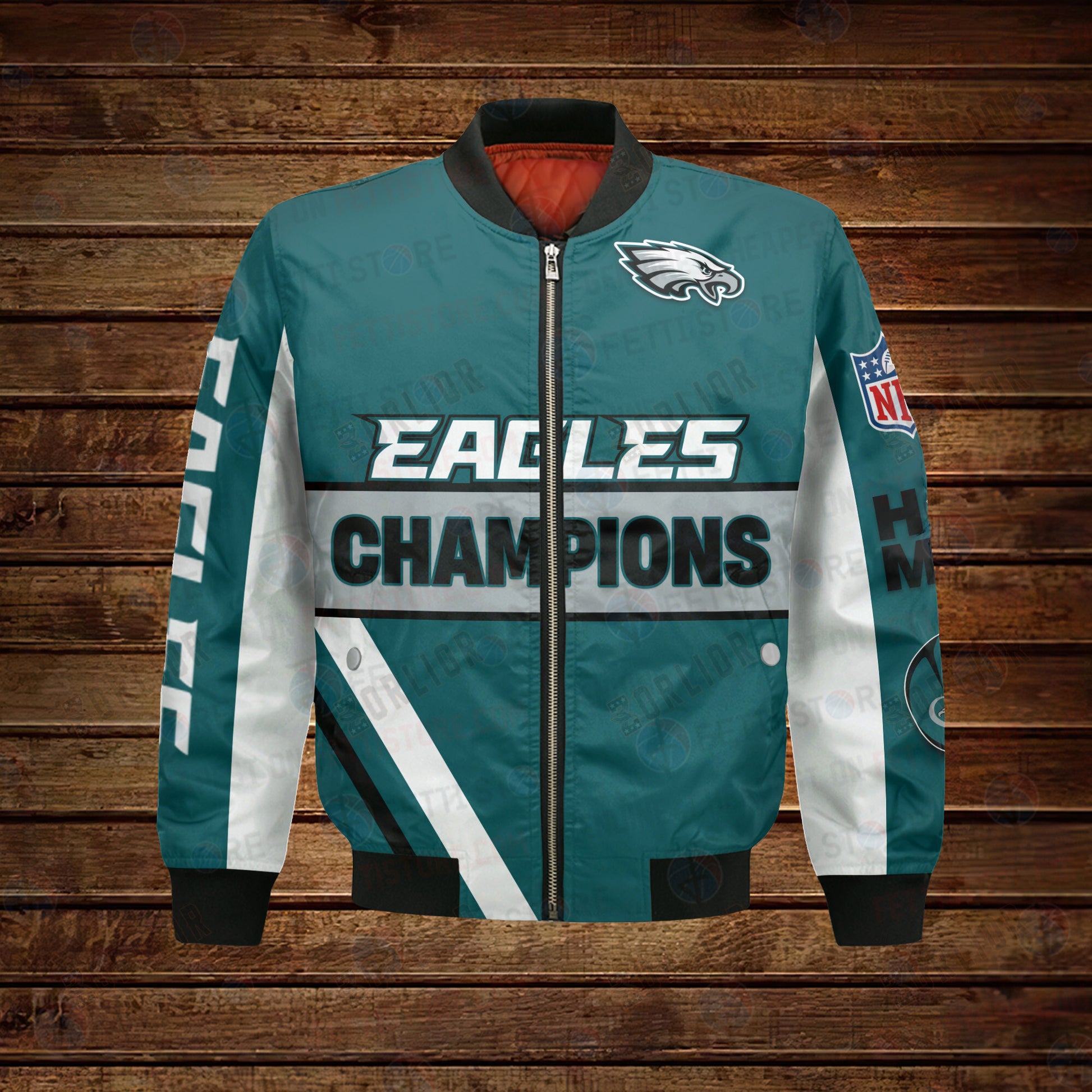 Philadelphia Eagles X Super Bowl Champions Design Bomber Jacket