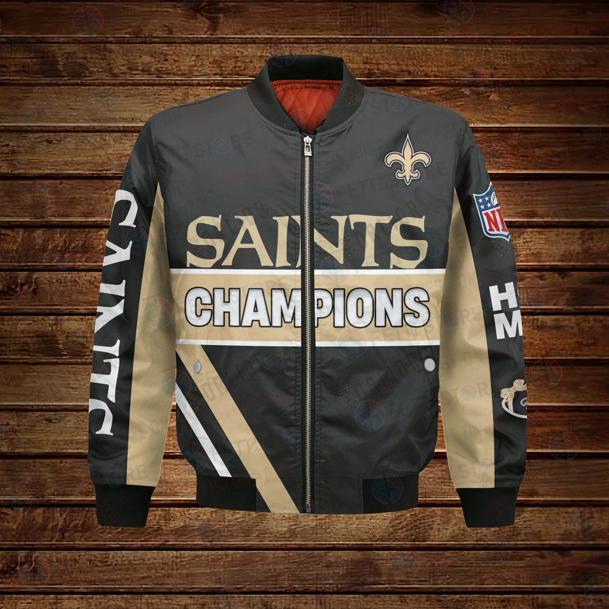 New Orleans Saints X Super Bowl Champions Design Bomber Jacket