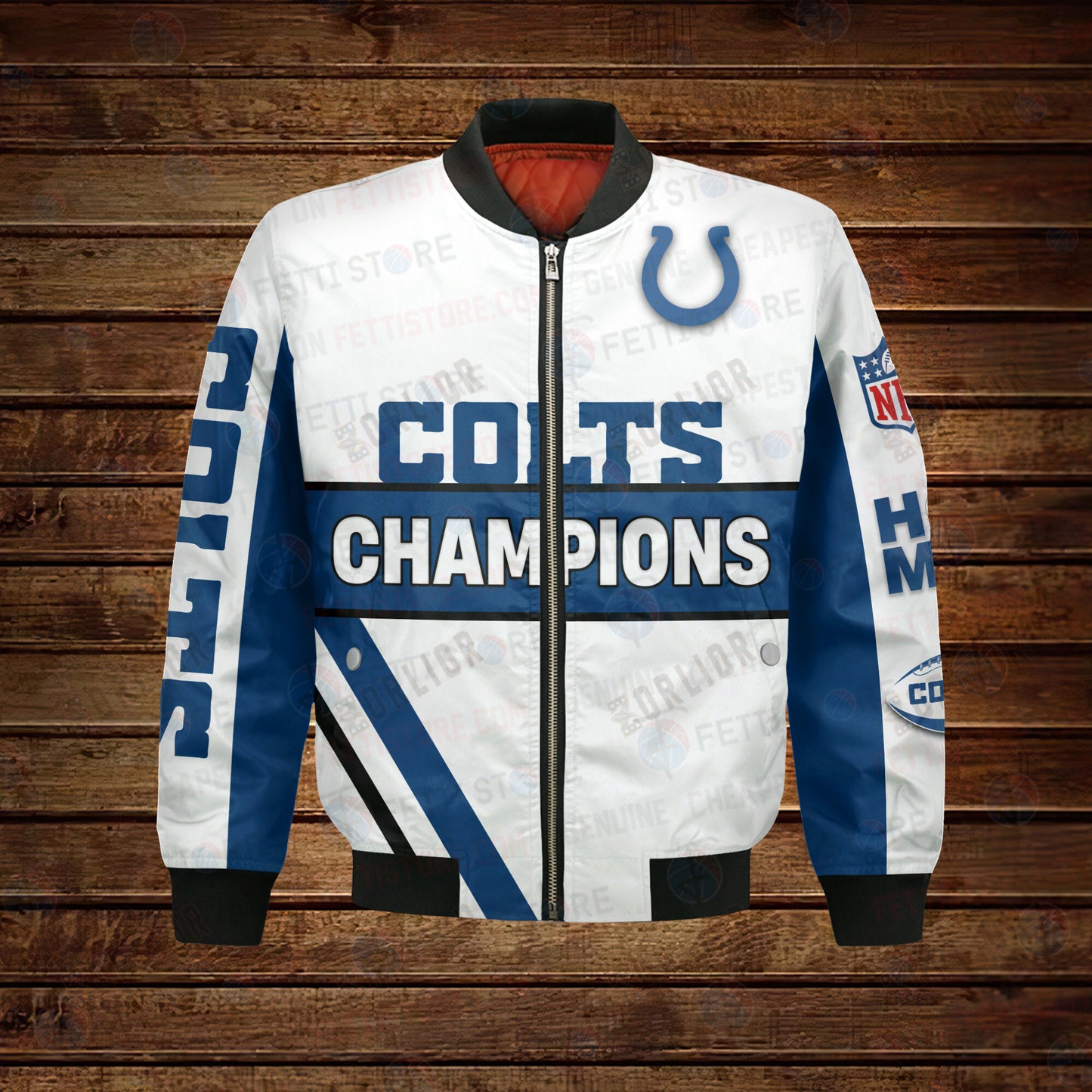 Indianapolis Colts 2X Super Bowl Champions Design Bomber Jacket