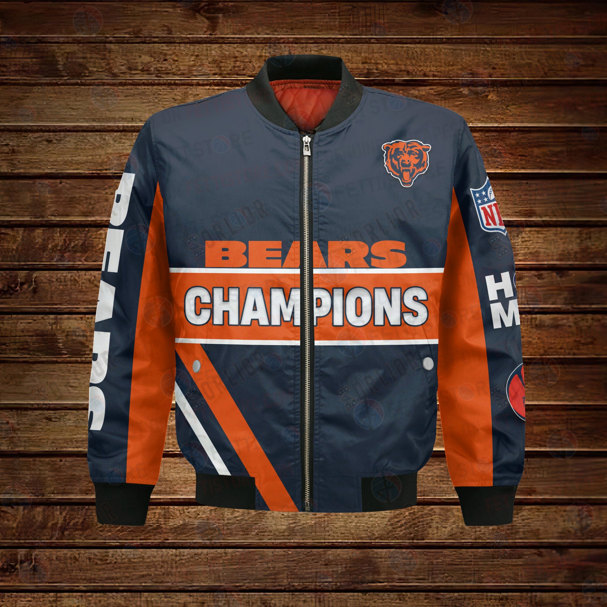 Chicago Bears X Super Bowl Champions Design Bomber Jacket