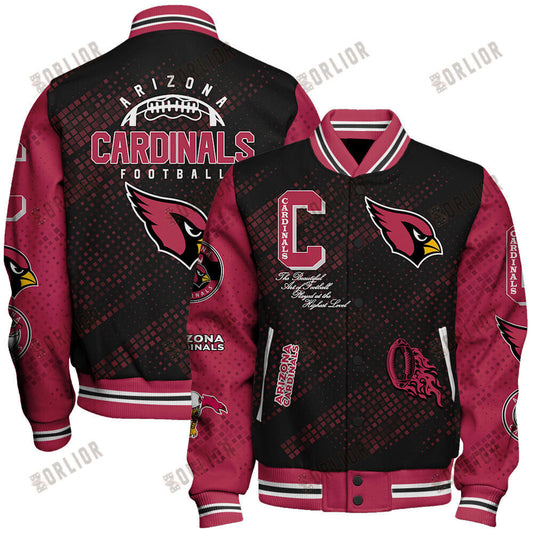 Arizona Cardinals National Football League Pattern Varsity Jacket V13