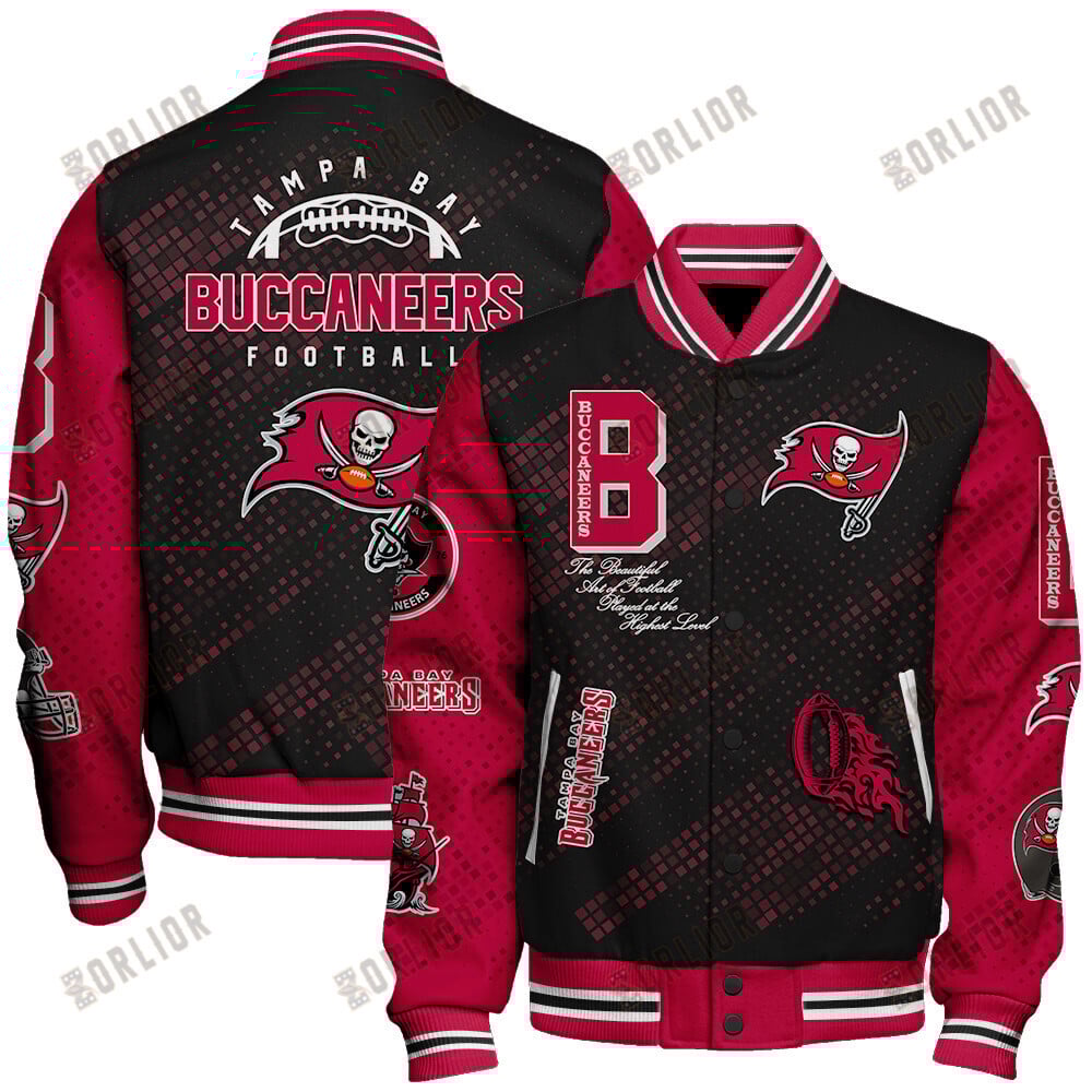 Tampa Bay Buccaneers National Football League Pattern Varsity Jacket V13