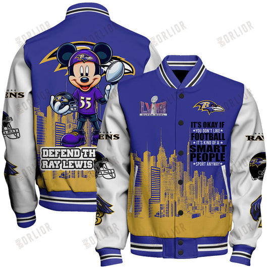 Baltimore Ravens National Football League Varsity Jacket STM V5