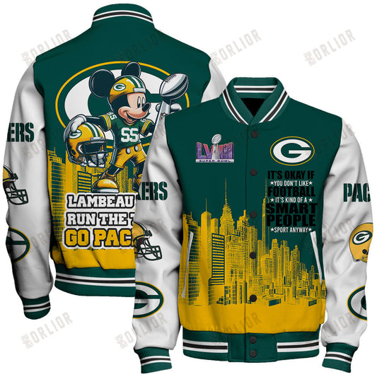 Green Bay Packers National Football League Varsity Jacket STM V5