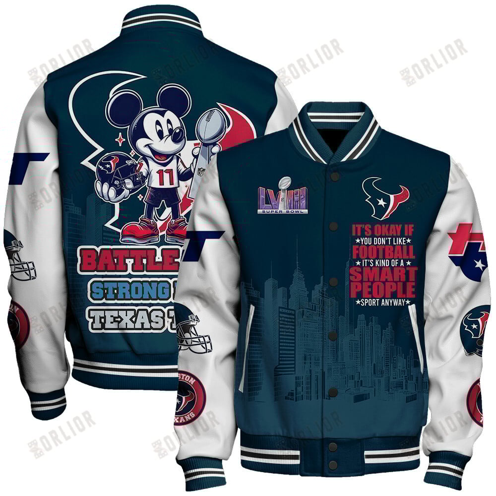 Houston Texans National Football League Varsity Jacket STM V5