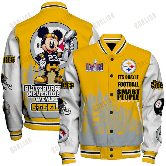 Pittsburgh Steelers National Football League Varsity Jacket STM V5
