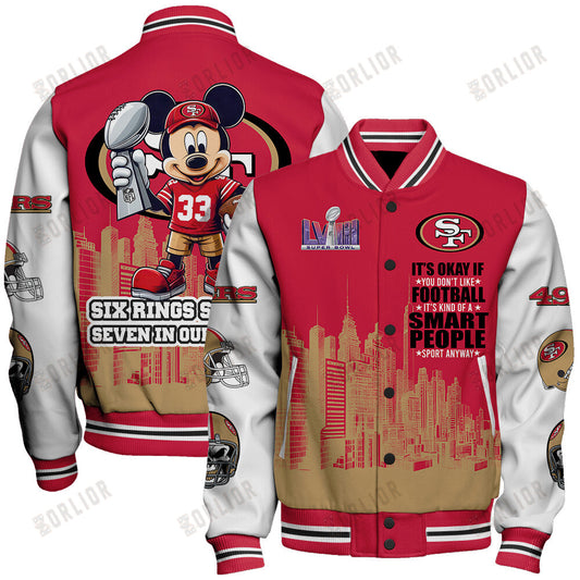 San Francisco 49ers National Football League Varsity Jacket STM V5