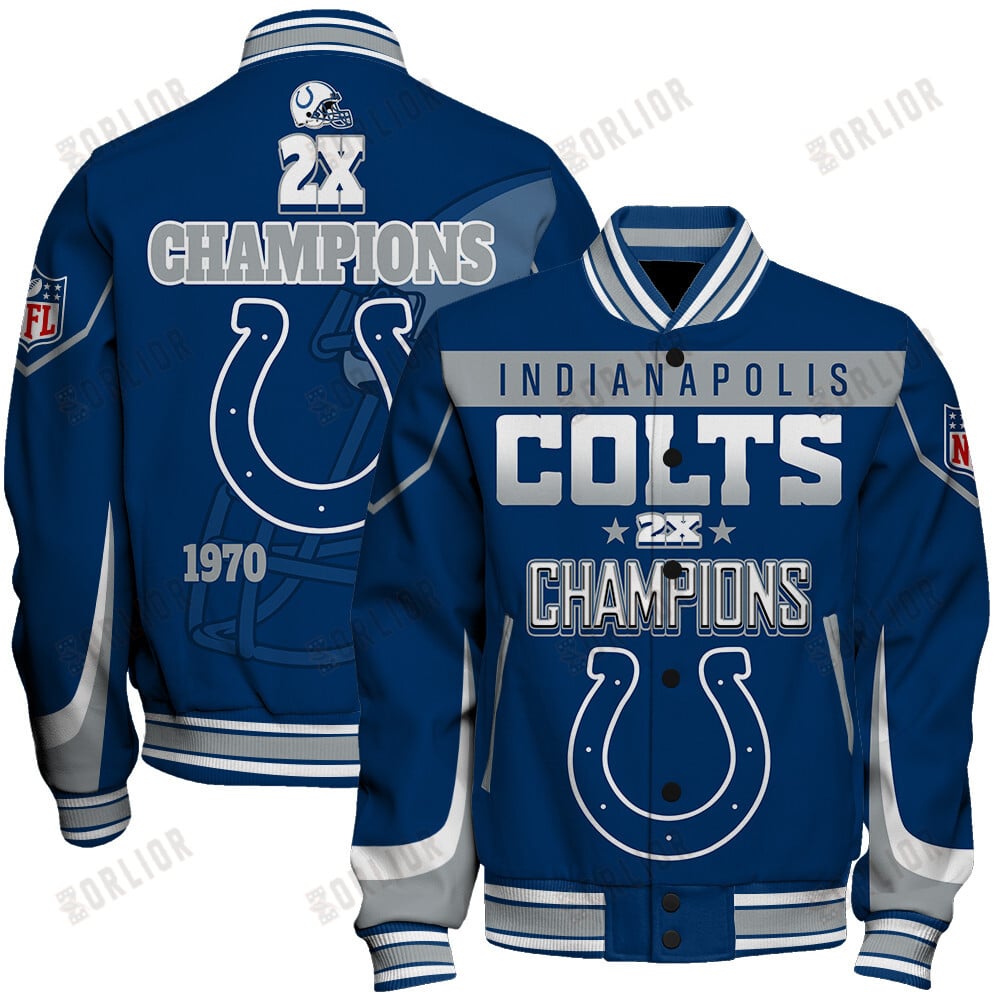Indianapolis Colts 2X Super Bowl Champions Varsity Jacket