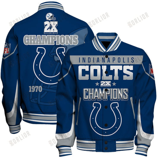 Indianapolis Colts 2X Super Bowl Champions Varsity Jacket