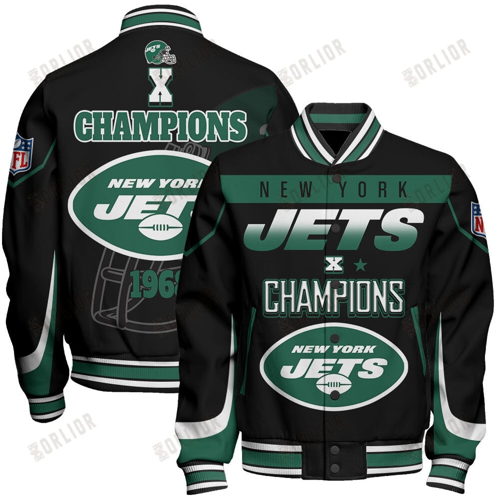 New York Jets X Super Bowl Champions Varsity Jacket