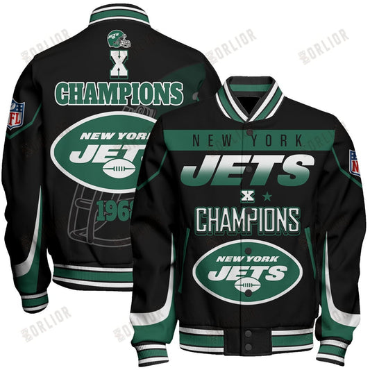 New York Jets X Super Bowl Champions Varsity Jacket