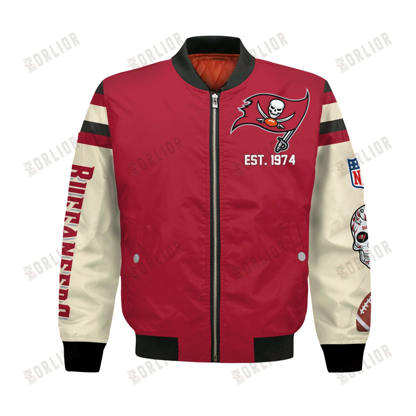 Tampa Bay Buccaneers 2X Champions Design Bomber Jacket SFAT V3