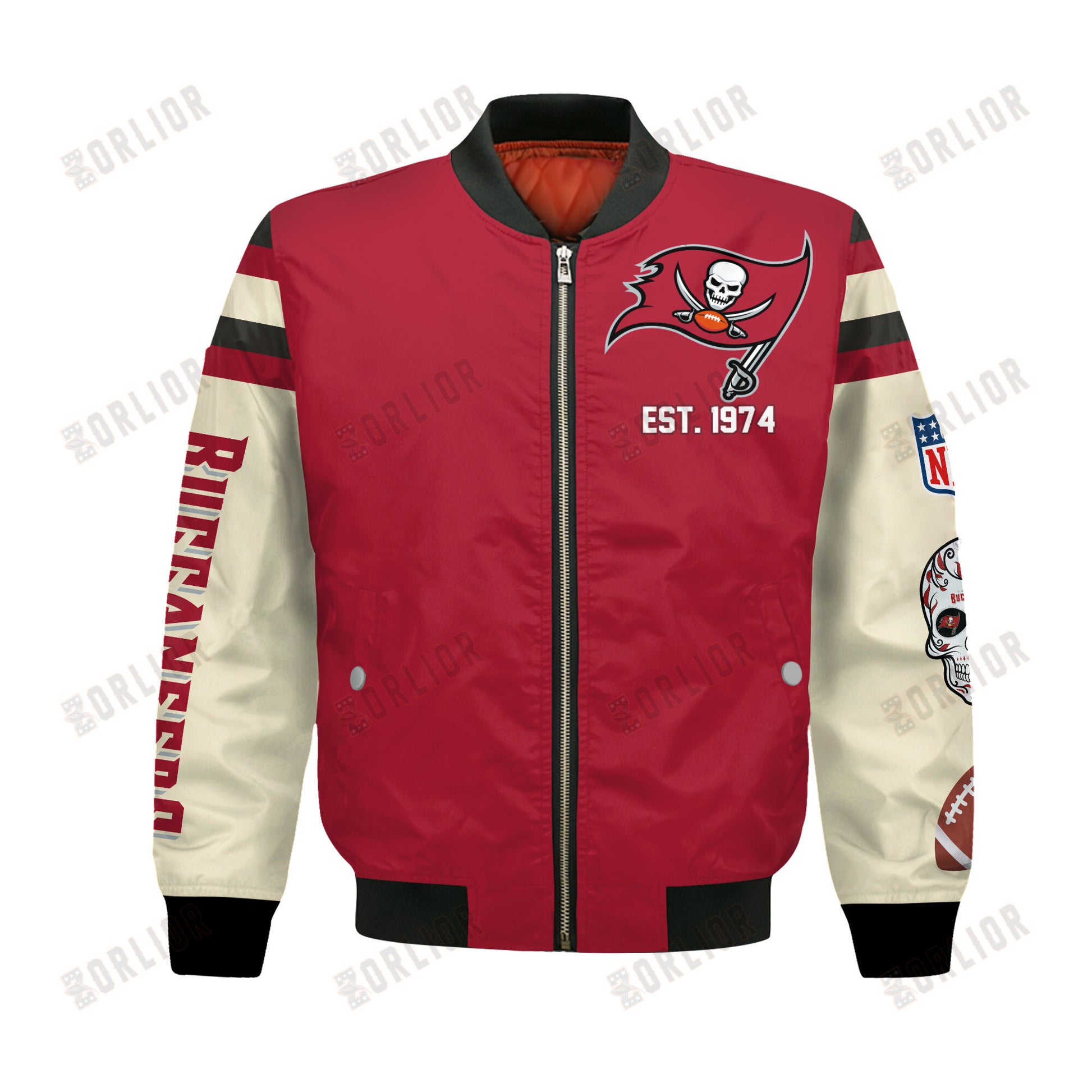 Tampa Bay Buccaneers 2X Champions Design Bomber Jacket SFAT V3