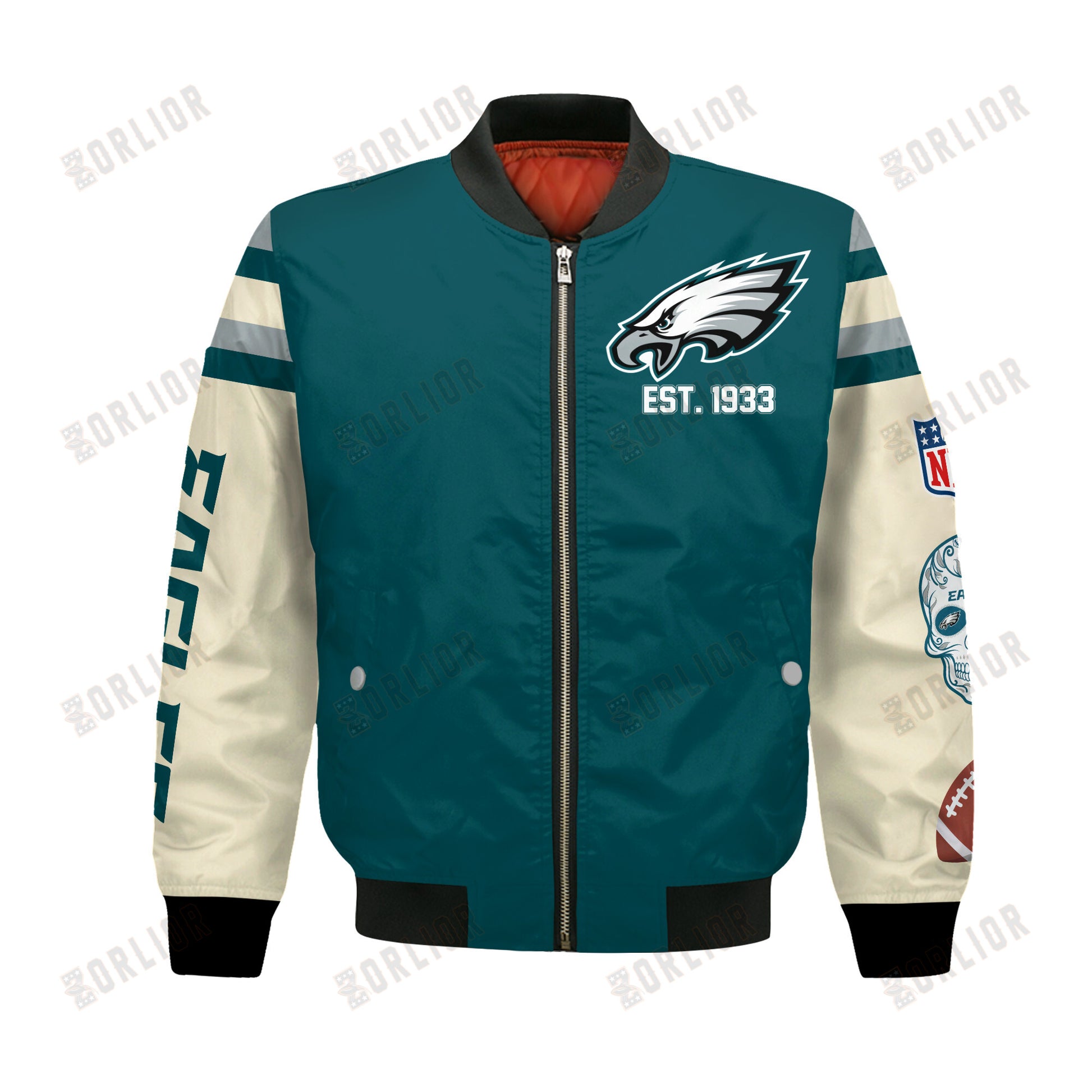 Philadelphia Eagles X Champions Design Bomber Jacket SFAT V3