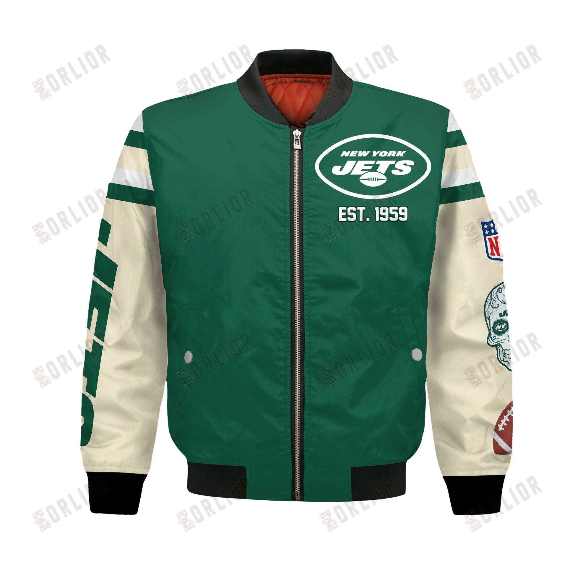 New York Jets X Champions Design Bomber Jacket SFAT V3