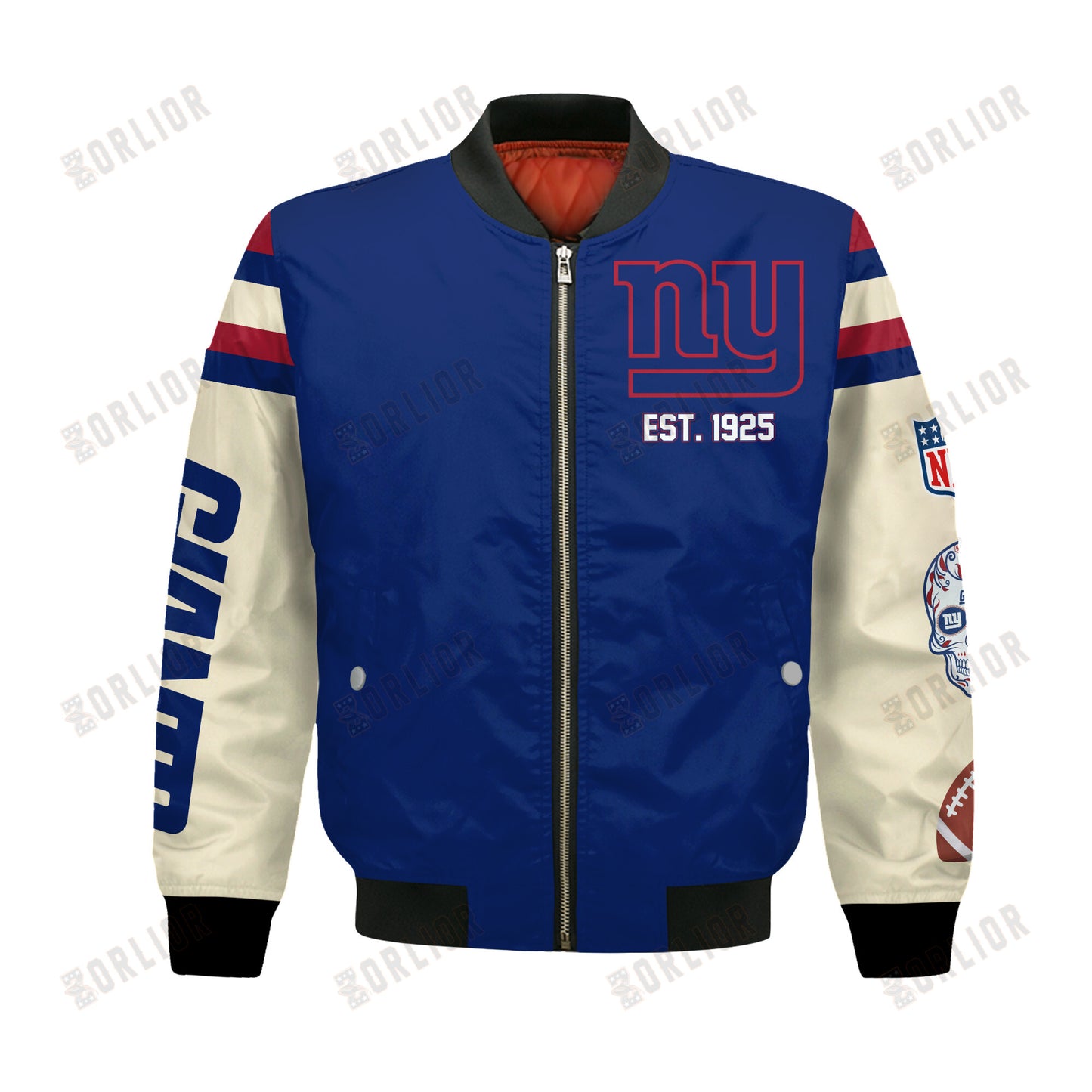 New York Giants 4X Champions Design Bomber Jacket SFAT V3