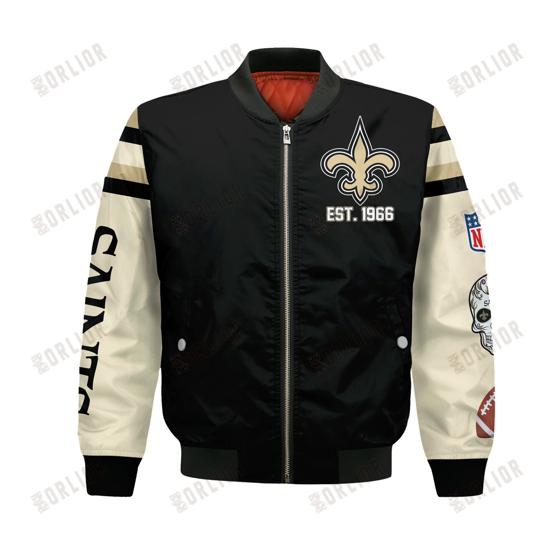 New Orleans Saints X Champions Design Bomber Jacket SFAT V3