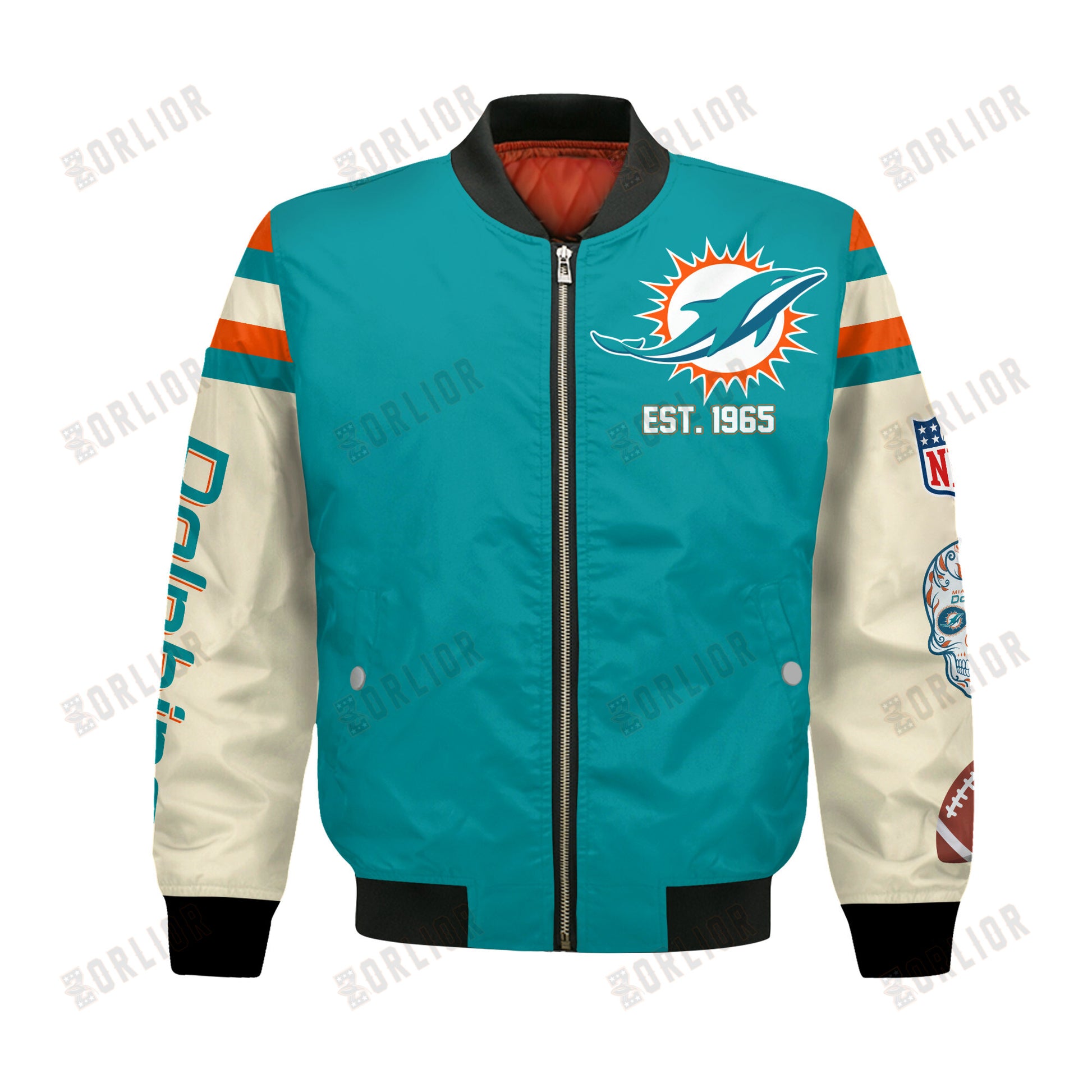 Miami Dolphins 2X Champions Design Bomber Jacket SFAT V3
