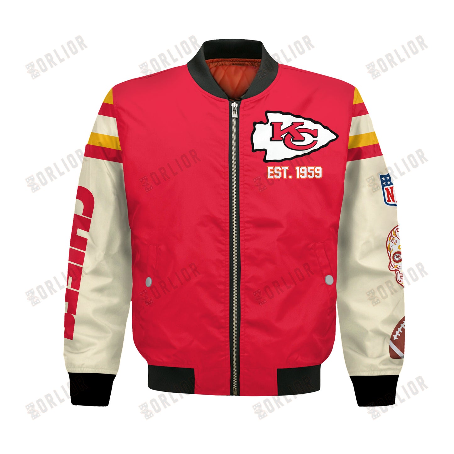 Kansas City Chiefs 3X Champions Design Bomber Jacket SFAT V3
