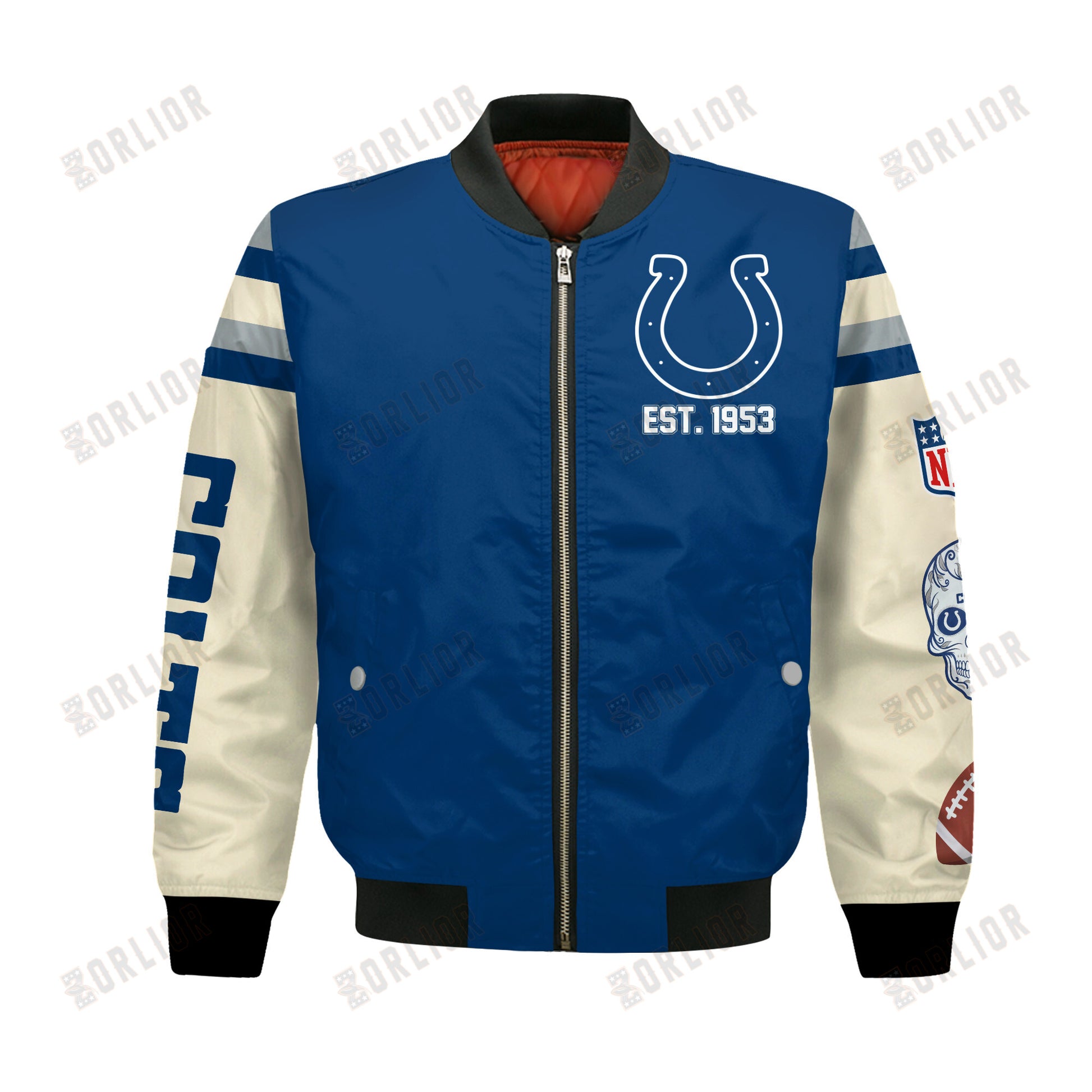 Indianapolis Colts 2X Champions Design Bomber Jacket SFAT V3