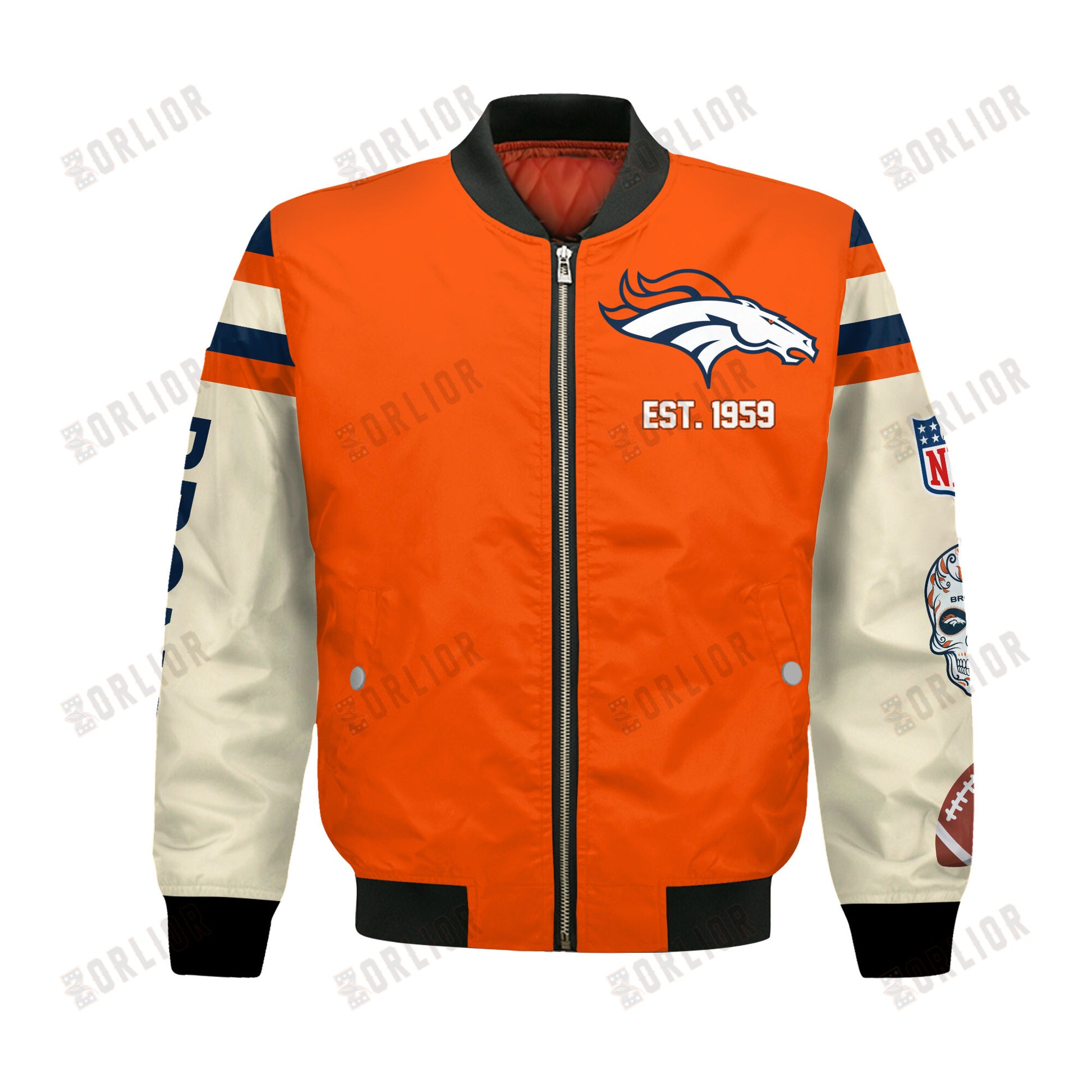 Denver Broncos 3X Champions Design Bomber Jacket SFAT V3