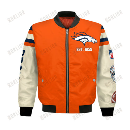 Denver Broncos 3X Champions Design Bomber Jacket SFAT V3