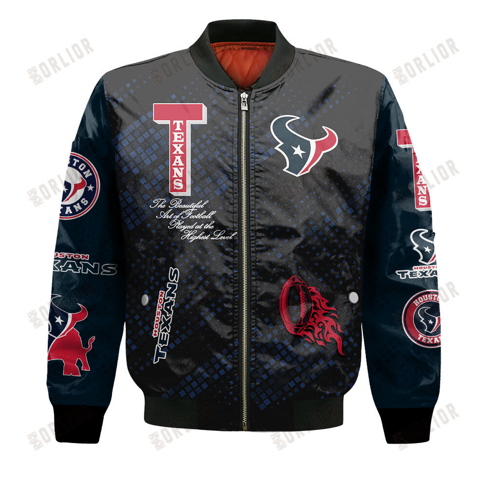 Houston Texans National Football League Pattern Bomber Jacket V13