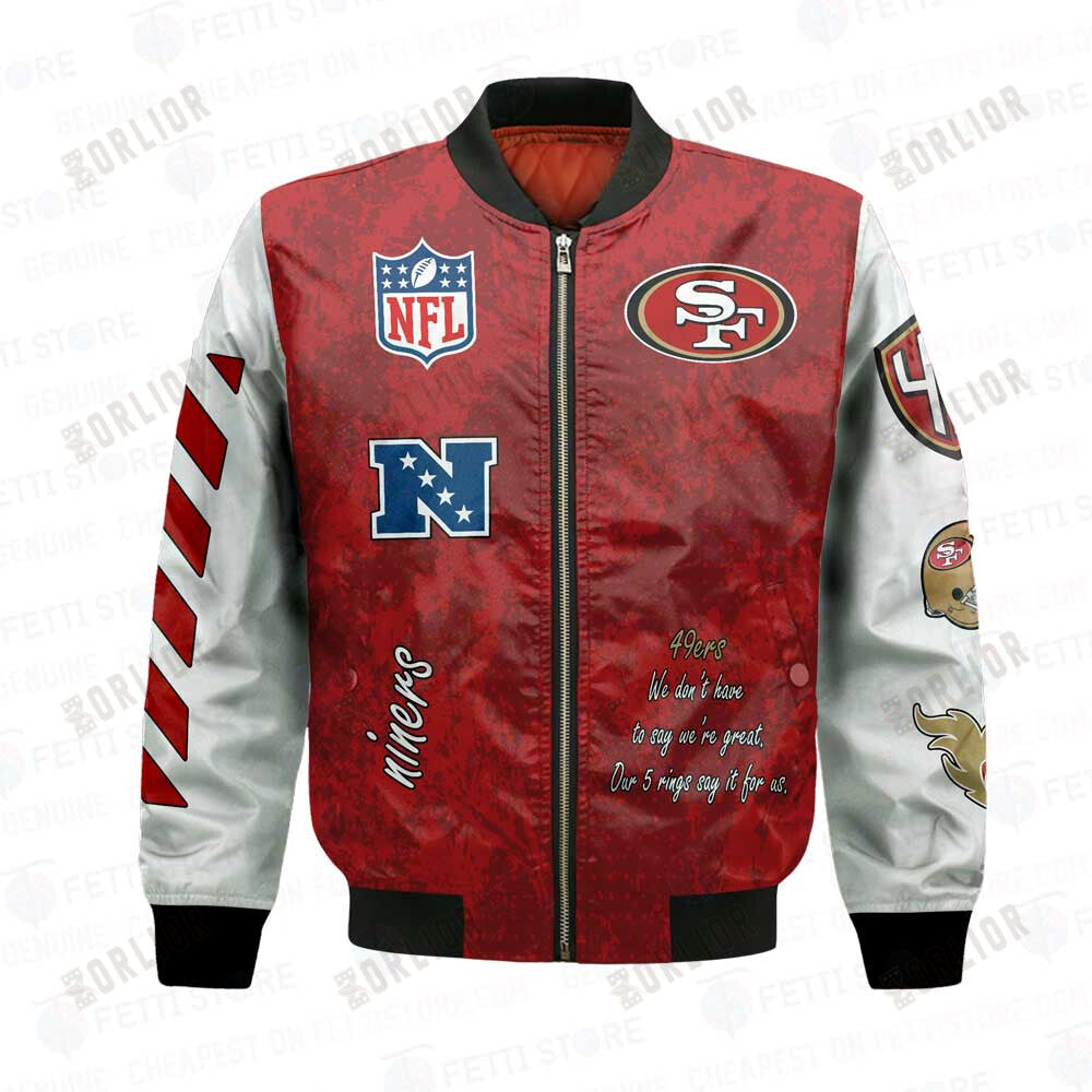San Francisco 49ers 5X Champions Design Bomber Jacket V1