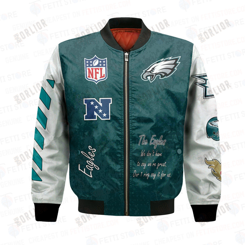 Philadelphia Eagles X Champions Design Bomber Jacket V1