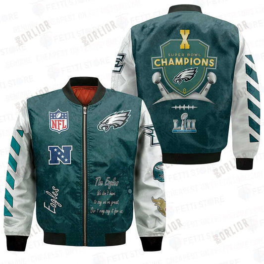 Philadelphia Eagles X Champions Design Bomber Jacket V1